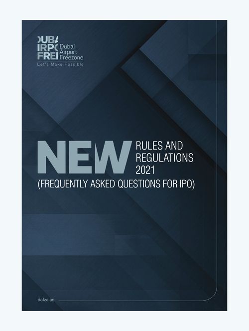 DAFZA New Rules and Regulations FAQ for IPO Cover