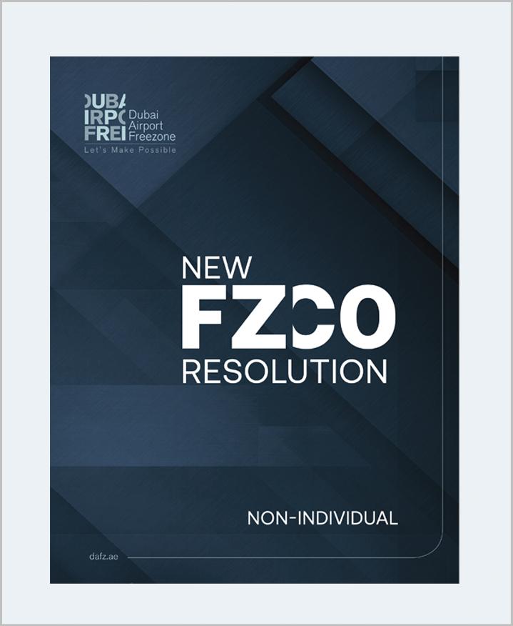 New FZCO Resolution for non individual cover page