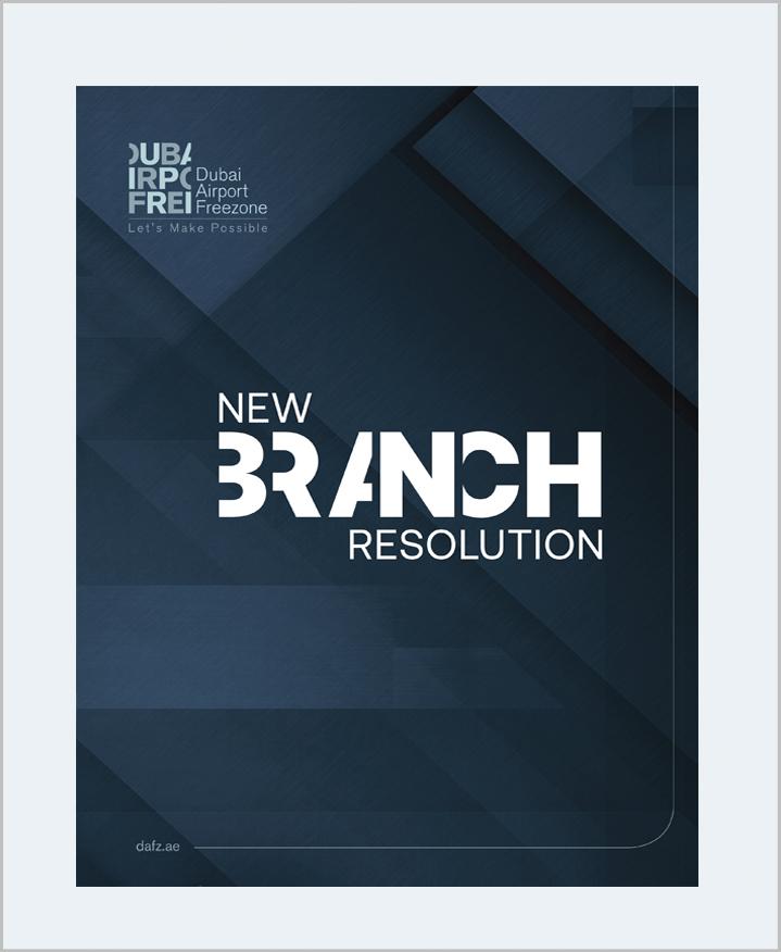 DAFZA New Branch Resolution